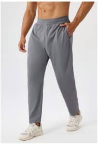 Slim-fit stretch joggers in Grey